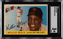 1955 Topps #194 Willie Mays SGC VG 3