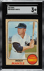 1968 Topps #280 Mickey Mantle SGC VG 3