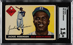 1955 Topps #50 Jackie Robinson SGC FAIR 1.5
