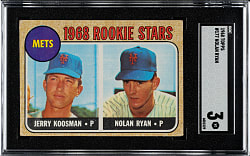 1968 Topps #177 Nolan Ryan Rookie SGC VG 3