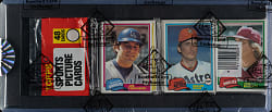 1981 Topps Unopened Rack Pack - Nolan Ryan on Top and Carl Yastrzemski on Back - BBCE