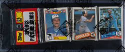 1985 Topps Unopened Rack Pack - Cal Ripken Jr. and Kirby Puckett Rookie on Top - BBCE