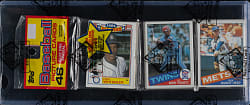 1985 Topps Unopened Rack Pack - Kirby Puckett Rookie on Top - BBCE