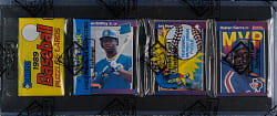 1989 Donruss Unopened Rack Pack - Ken Griffey Jr. Rookie on Top - BBCE