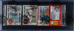 1984 O-Pee-Chee Unopened Rack Pack - Rickey Henderson on Back - BBCE
