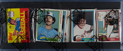 1981 Topps Unopened Rack Pack - Ozzie Smith on Top - BBCE