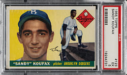 1955 Topps #123 Sandy Koufax Rookie PSA EX 5
