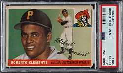 1955 Topps #164 Roberto Clemente Rookie PSA GOOD 2