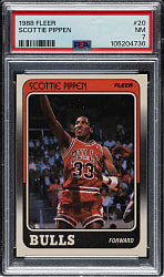 1988-1989 Fleer Basketball #20 Scottie Pippen Rookie PSA NM 7