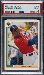 1991 Upper Deck #SP1 Michael Jordan Rookie PSA MINT 9