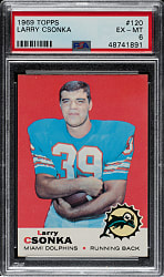 1969 Topps Football #120 Larry Csonka Rookie PSA EX-MT 6
