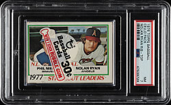 1978 Topps Unopened Cello Pack PSA NM 7 - Nolan Ryan and Phil Niekro on Top
