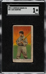 1909-1911 E90-1 American Caramel Sam Crawford SGC POOR 1