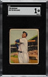 1950 Bowman #98 Ted Williams SGC POOR 1