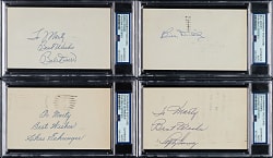 Hall of Fame Signed Government Postcard Collection (8) - PSA/DNA