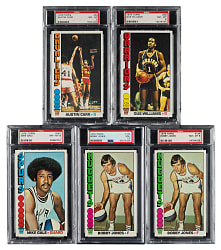 1976-1977 Topps Basketball PSA-Graded Collection (5) Including Bobby Jones
