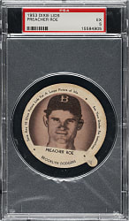 1953 Dixie Lids Preacher Roe PSA EX 5
