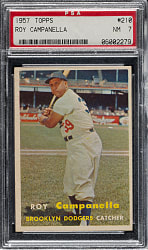 1957 Topps #210 Roy Campanella PSA NM 7