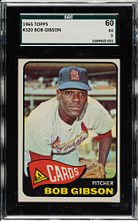 1965 Topps #320 Bob Gibson SGC EX 60