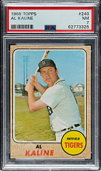 1968 Topps #240 Al Kaline PSA NM 7