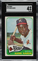 1965 Topps #170 Hank Aaron SGC VG/EX 4