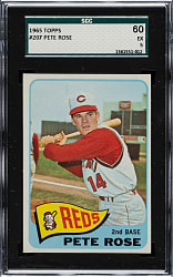1965 Topps #207 Pete Rose SGC EX 60