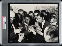 1971 Pele and Dragan Dzajic Original United Press International News Service Photograph PSA/DNA Type I
