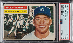 1956 Topps #135 Mickey Mantle Gray Back PSA FAIR 1.5