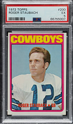 1972 Topps Football #200 Roger Staubach Rookie PSA EX 5