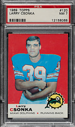 1969 Topps Football #120 Larry Csonka Rookie PSA NM 7