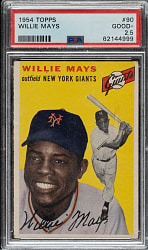 1954 Topps #90 Willie Mays PSA GOOD+ 2.5