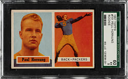 1957 Topps Football #151 Paul Hornung Rookie SGC EX 60