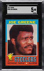 1971 Topps Football #245 Joe Greene Rookie SGC EX 5