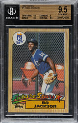 1987 Topps #170 Bo Jackson BGS GEM MINT 9.5