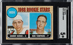 1968 Topps #247 Johnny Bench Rookie SGC EX 5