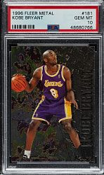 1996-1997 Fleer Metal Basketball #181 Kobe Bryant Rookie PSA GEM MINT 10