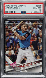 2017 Topps Update #US1 Aaron Judge Rookie PSA GEM MINT 10