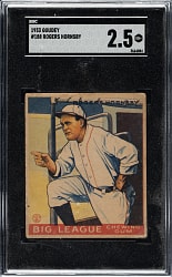 1933 R319 Goudey #188 Rogers Hornsby SGC GOOD+ 2.5