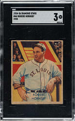 1934-1936 R327 Diamond Stars #44 Rogers Hornsby SGC VG 3