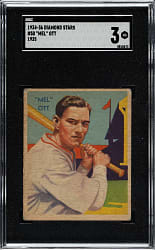 1934-1936 R327 Diamond Stars #50 Mel Ott SGC VG 3