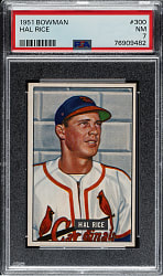 1951 Bowman #300 Hal Rice PSA NM 7