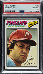 1977 Topps #545 Bob Boone PSA GEM MINT 10