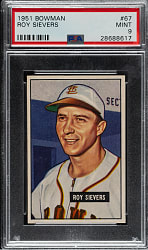 1951 Bowman #67 Roy Sievers PSA MINT 9
