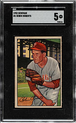 1952 Bowman #4 Robin Roberts SGC EX 5