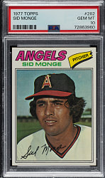 1977 Topps #282 Sid Monge PSA GEM MINT 10