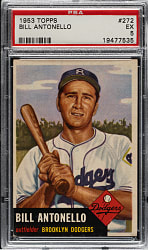 1953 Topps #272 Bill Antonello PSA EX 5