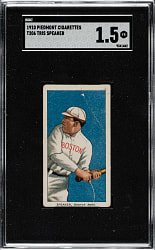 1909-1911 T206 White Border Tris Speaker Rookie SGC FAIR 1.5