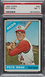 1966 Topps #30 Pete Rose PSA NM 7