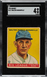 1933 R319 Goudey #117 Rabbit Maranville SGC VG/EX 4
