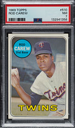 1969 Topps #510 Rod Carew PSA NM 7